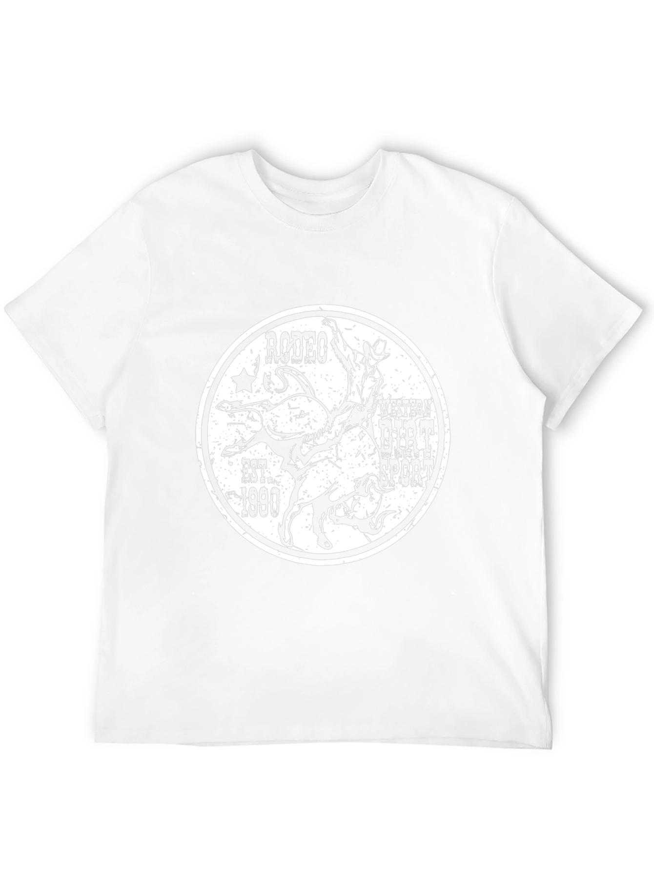 Rodeo Western Dirt Sport Black T-Shirt