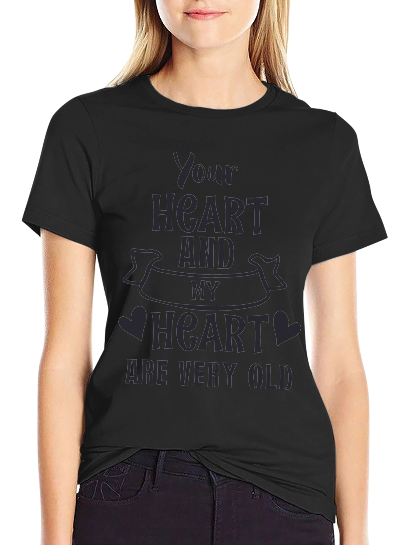Your Heart and My Heart T-Shirt - Black