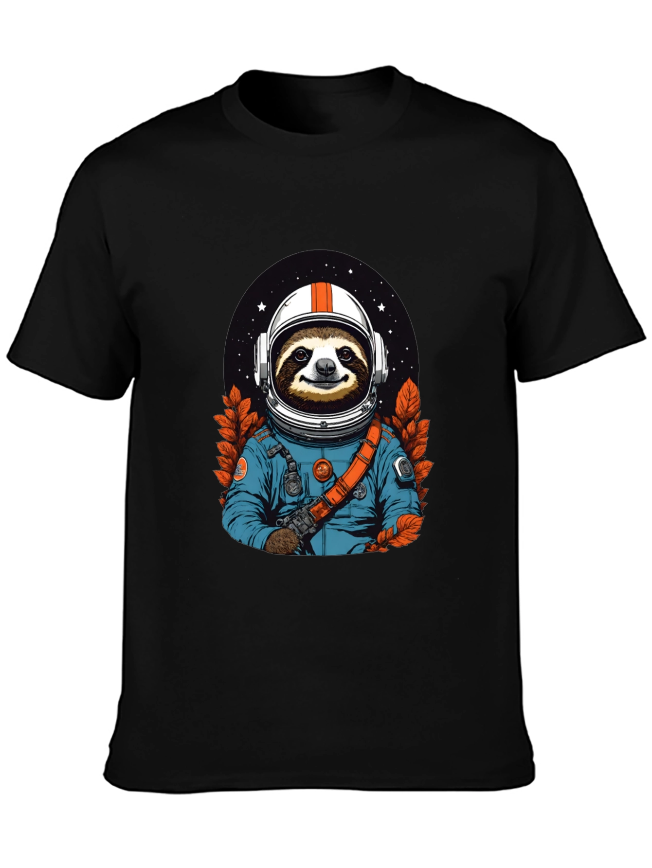 Sloth Astronaut Graphic Tee - Space Adventure Shirt