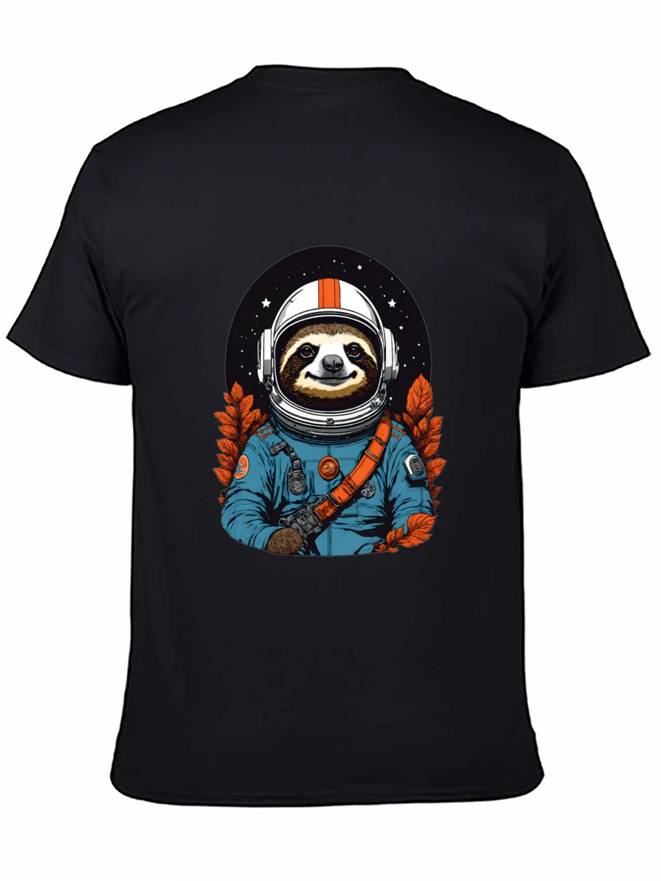Sloth Astronaut Graphic Tee - Space Adventure Shirt