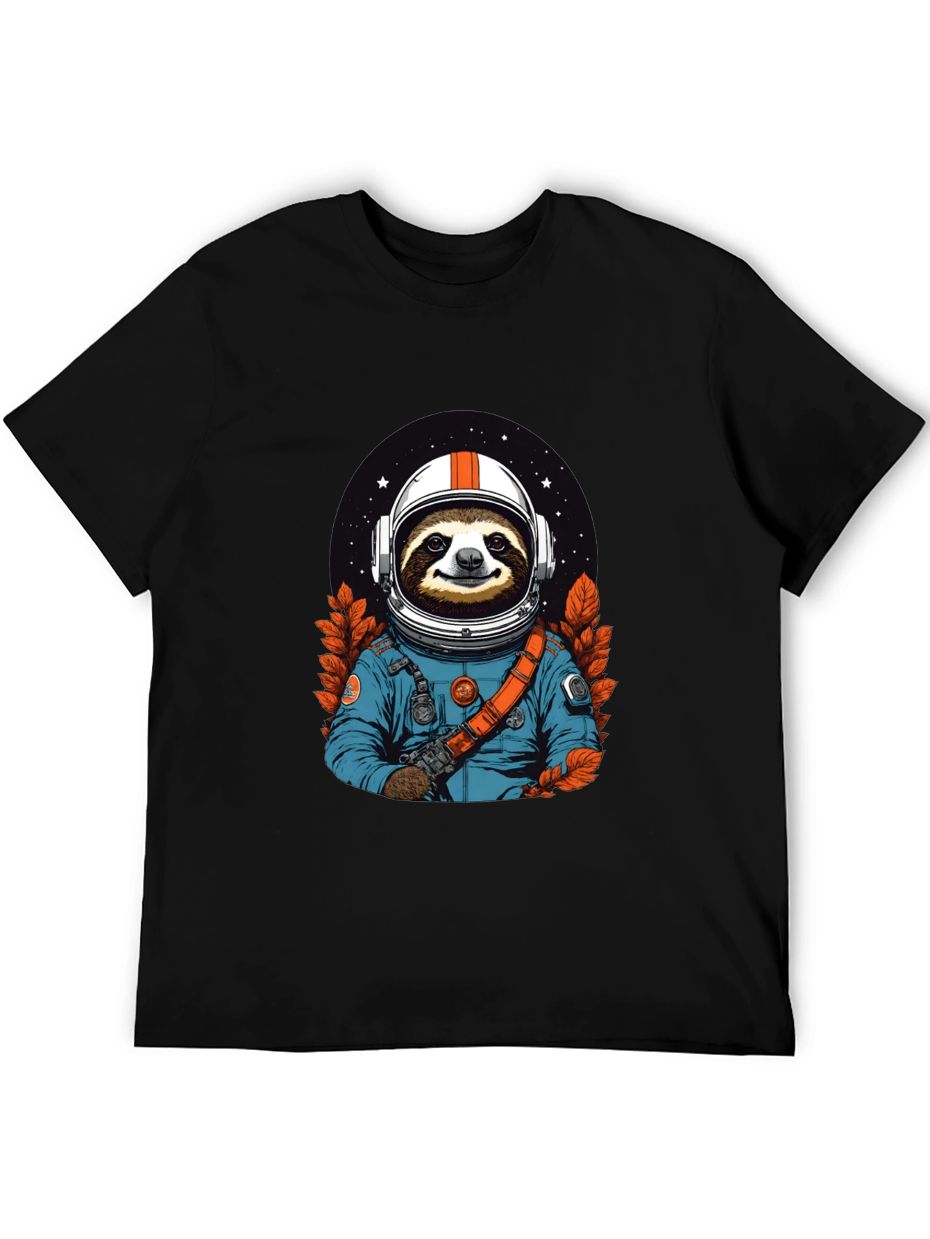 Sloth Astronaut Graphic Tee - Space Adventure Shirt