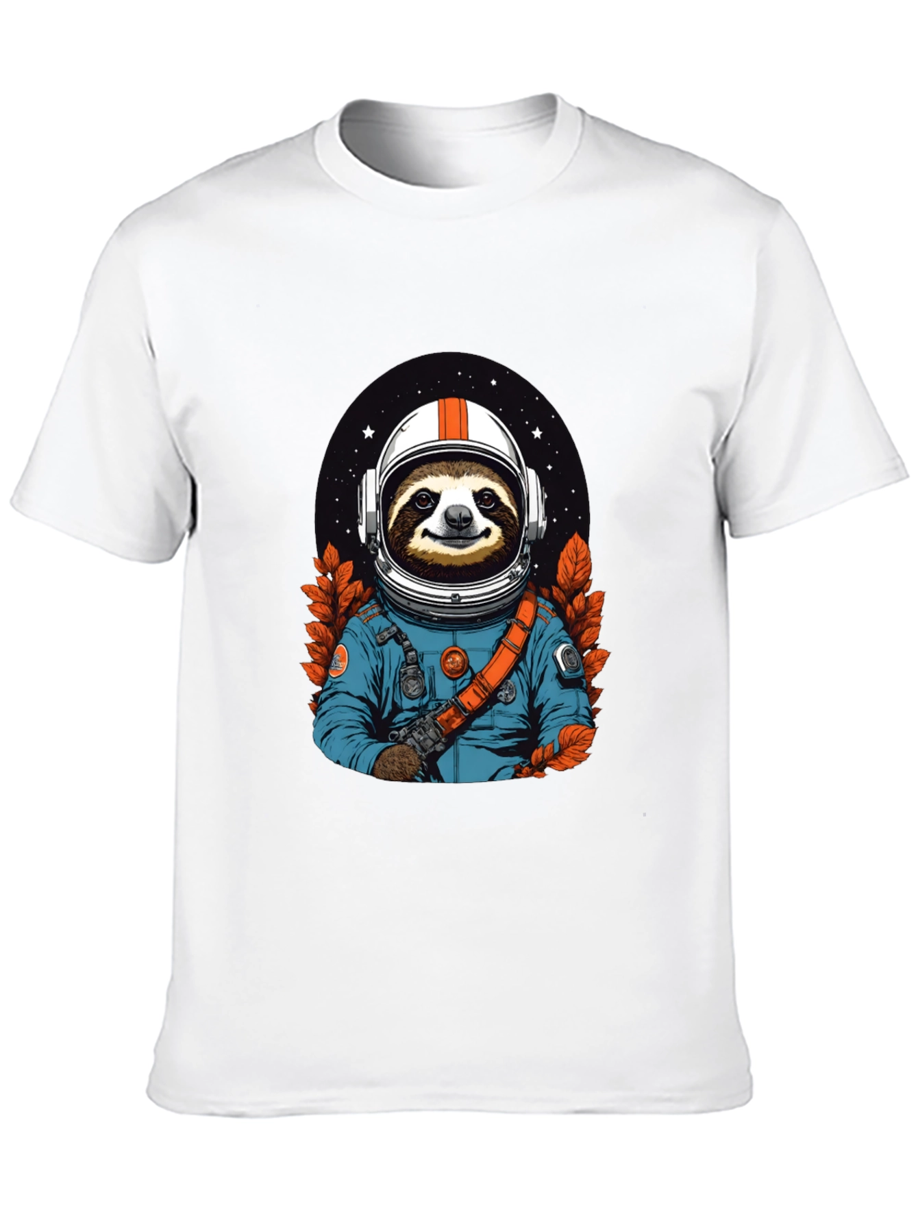 Sloth Astronaut Graphic Tee - Space Adventure Shirt