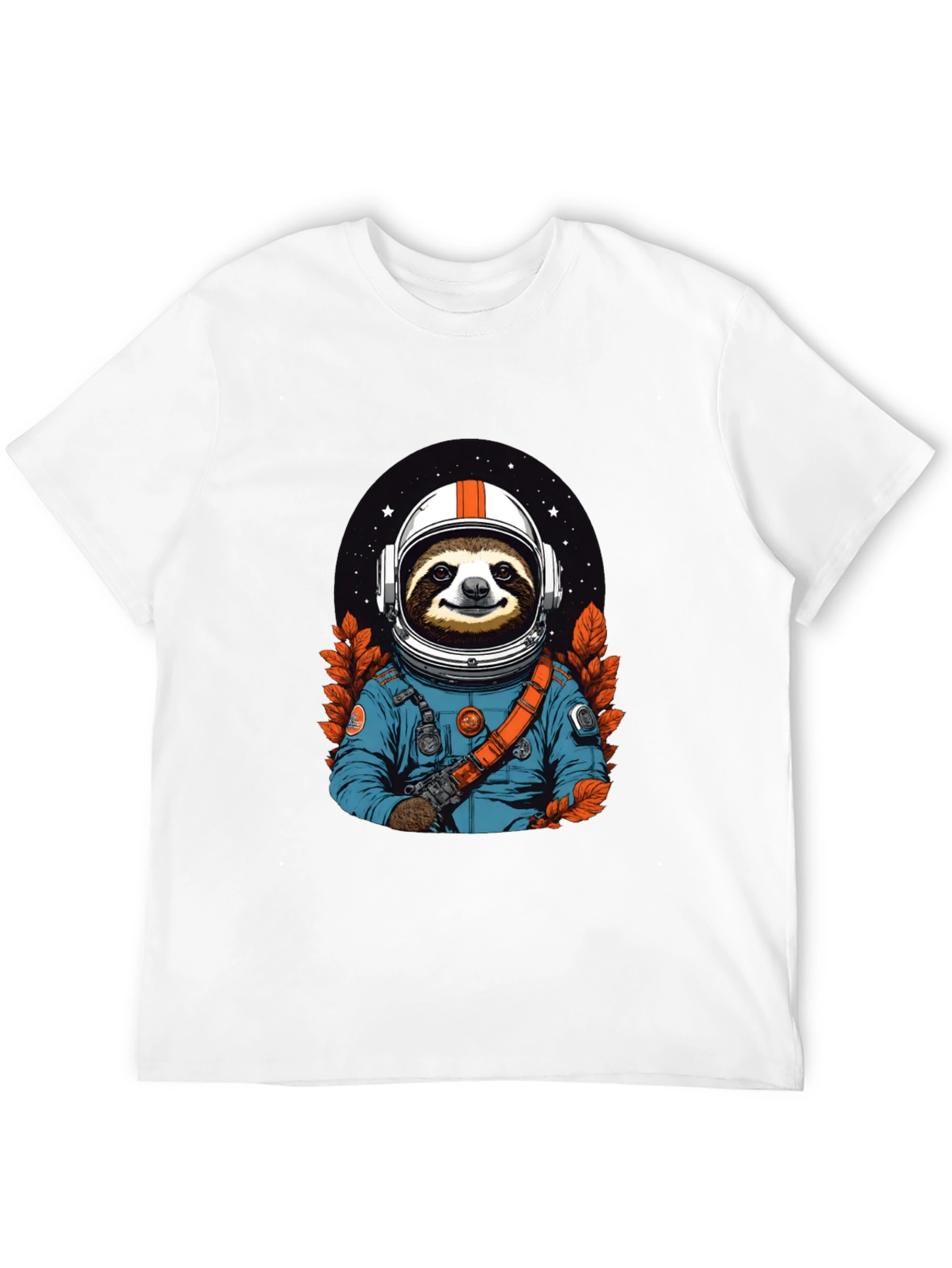 Sloth Astronaut Graphic Tee - Space Adventure Shirt