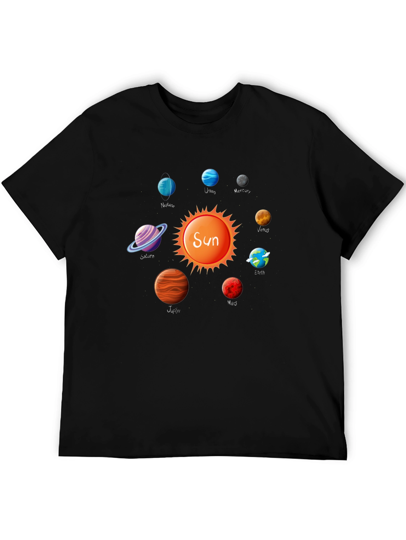 Planets Graphic Tee - Solar System T-Shirt