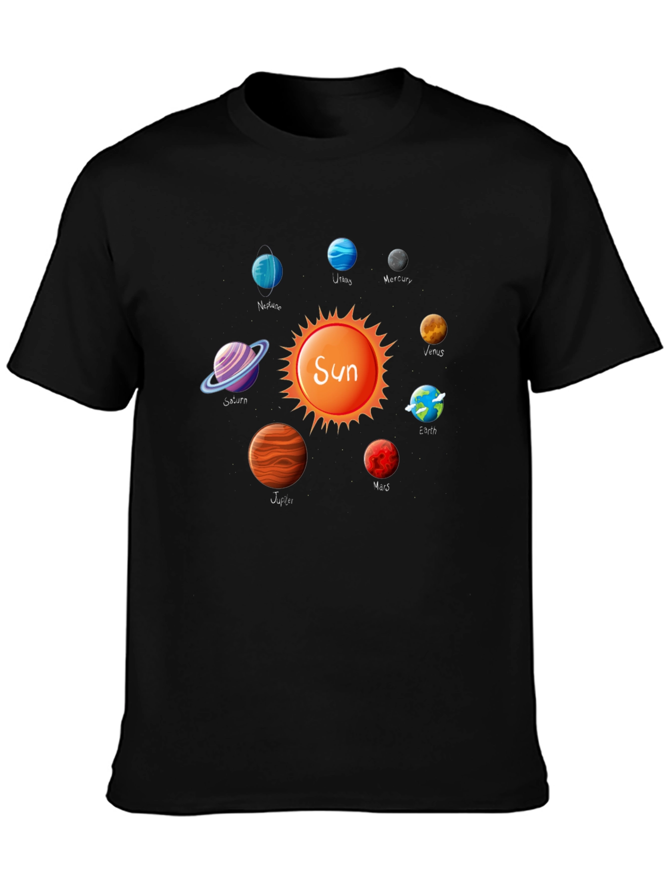 Planets Graphic Tee - Solar System T-Shirt