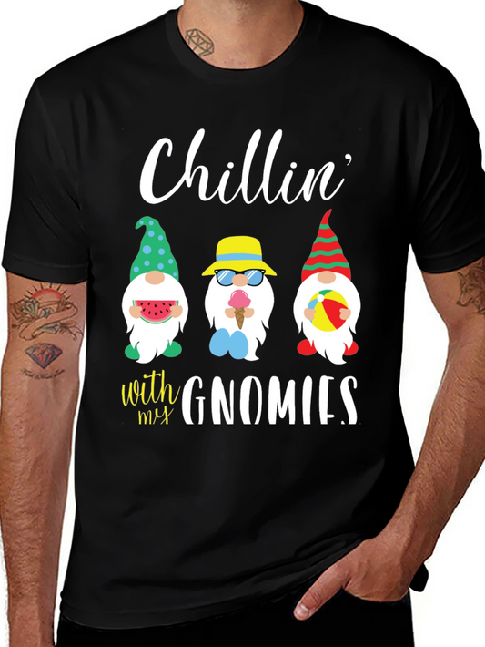 Chillin with my Gnomies Graphic Tee