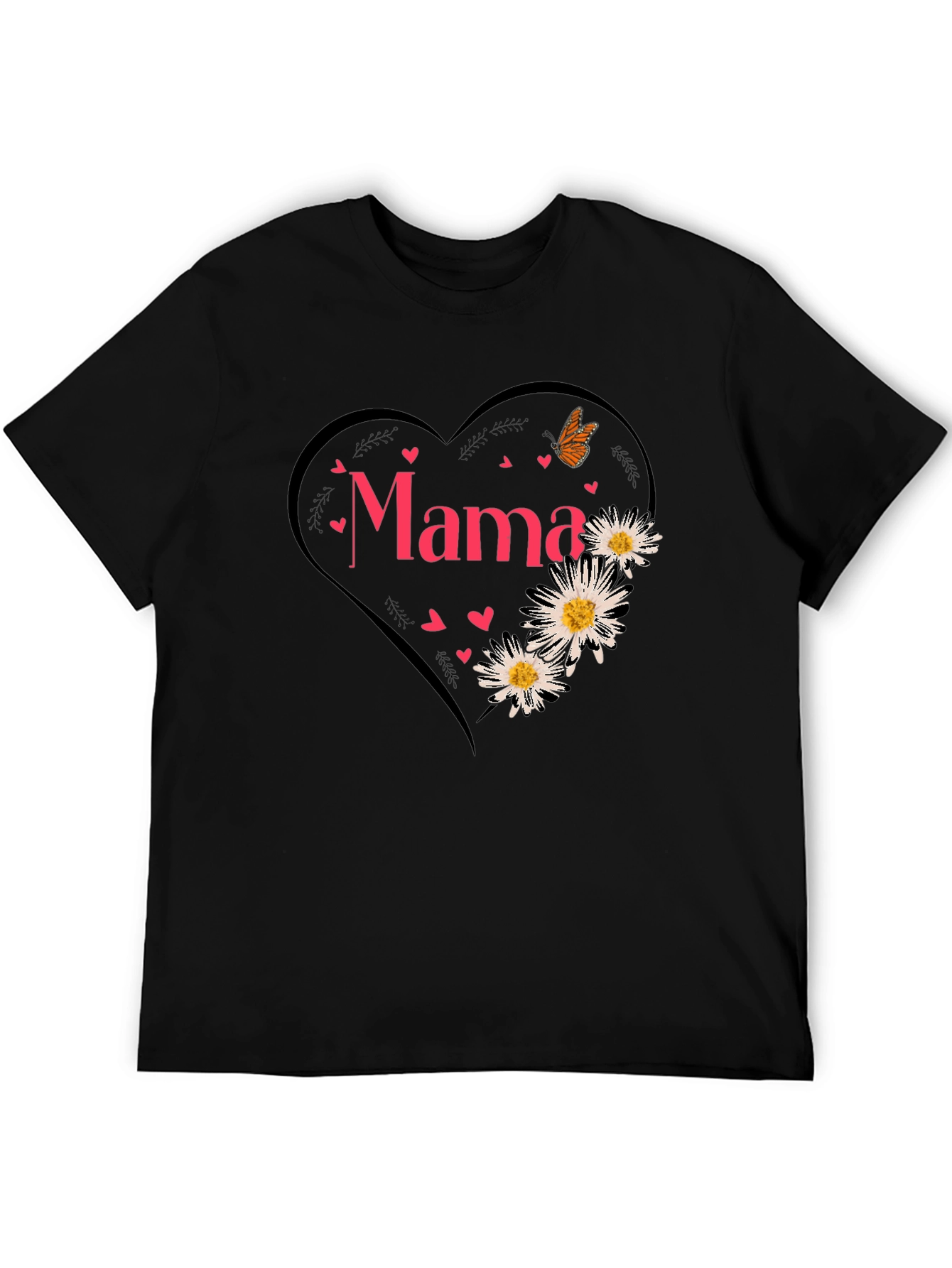 Mama Heart Graphic Tee - Cute Mothers Day Shirt