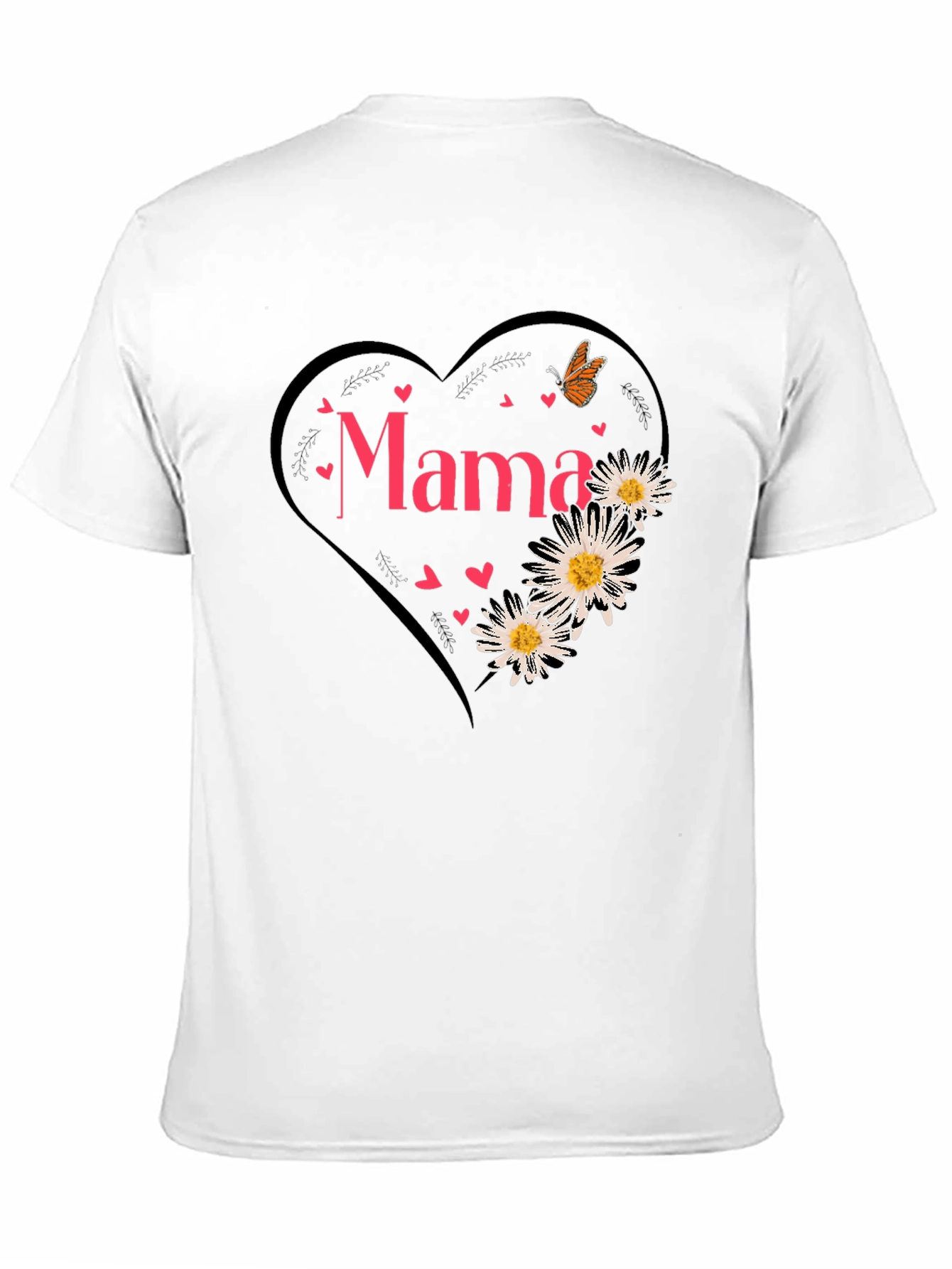 Mama Heart Graphic Tee - Cute Mothers Day Shirt