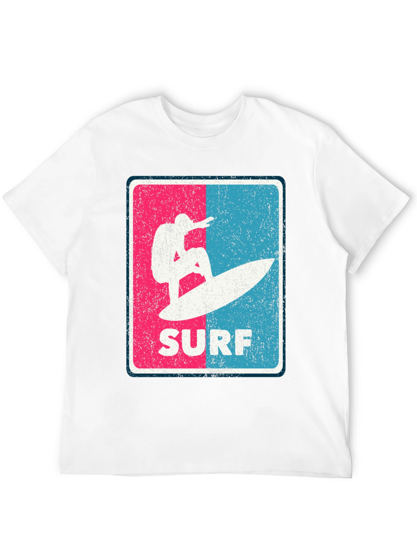 Surf Graphic Tee - Retro Style Black T-Shirt