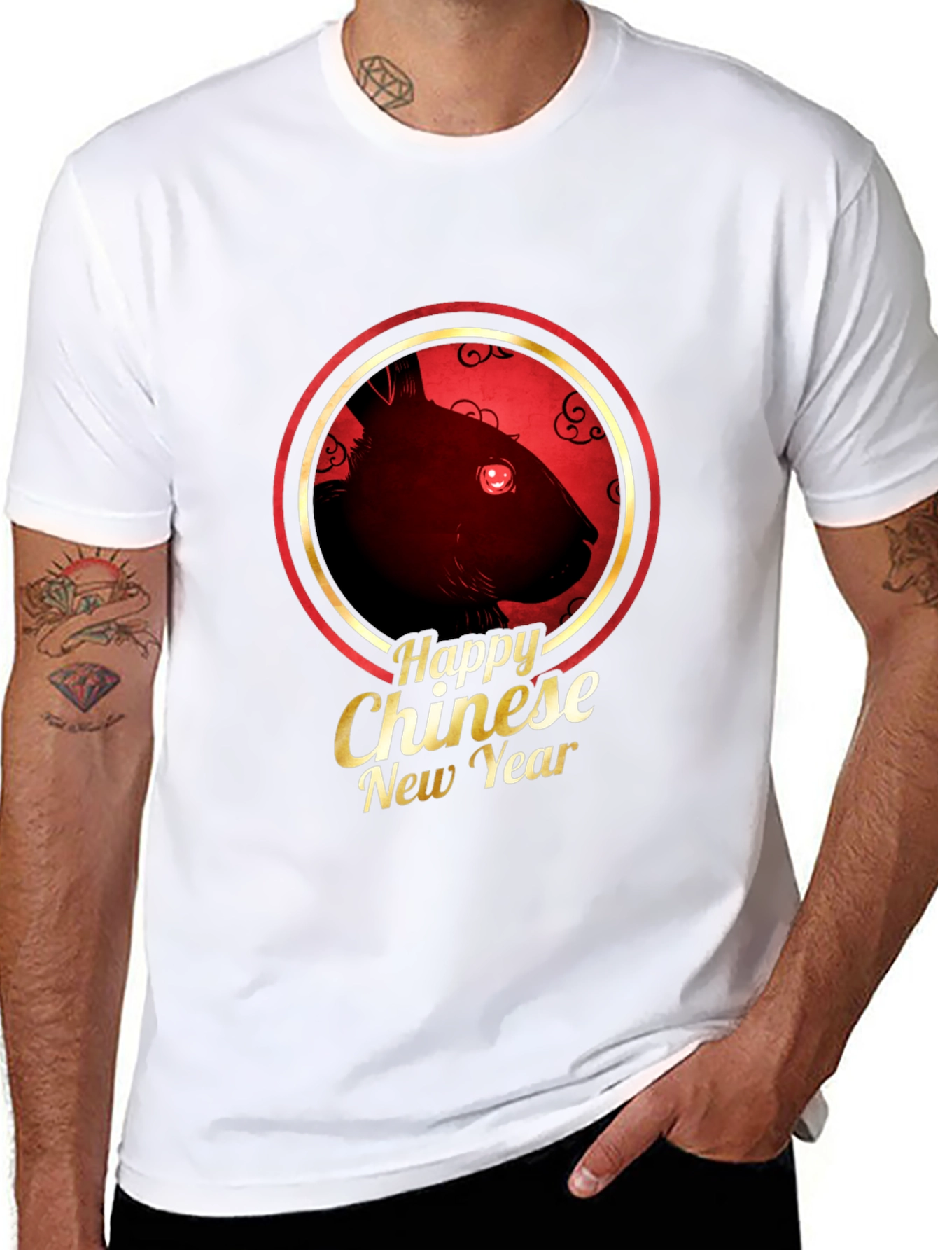 Chinese New Year Rat Graphic T-Shirt