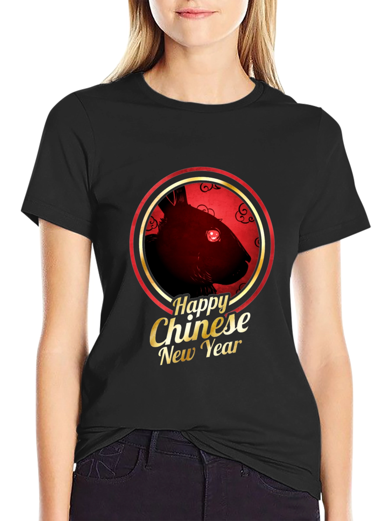 Chinese New Year Rat Graphic T-Shirt