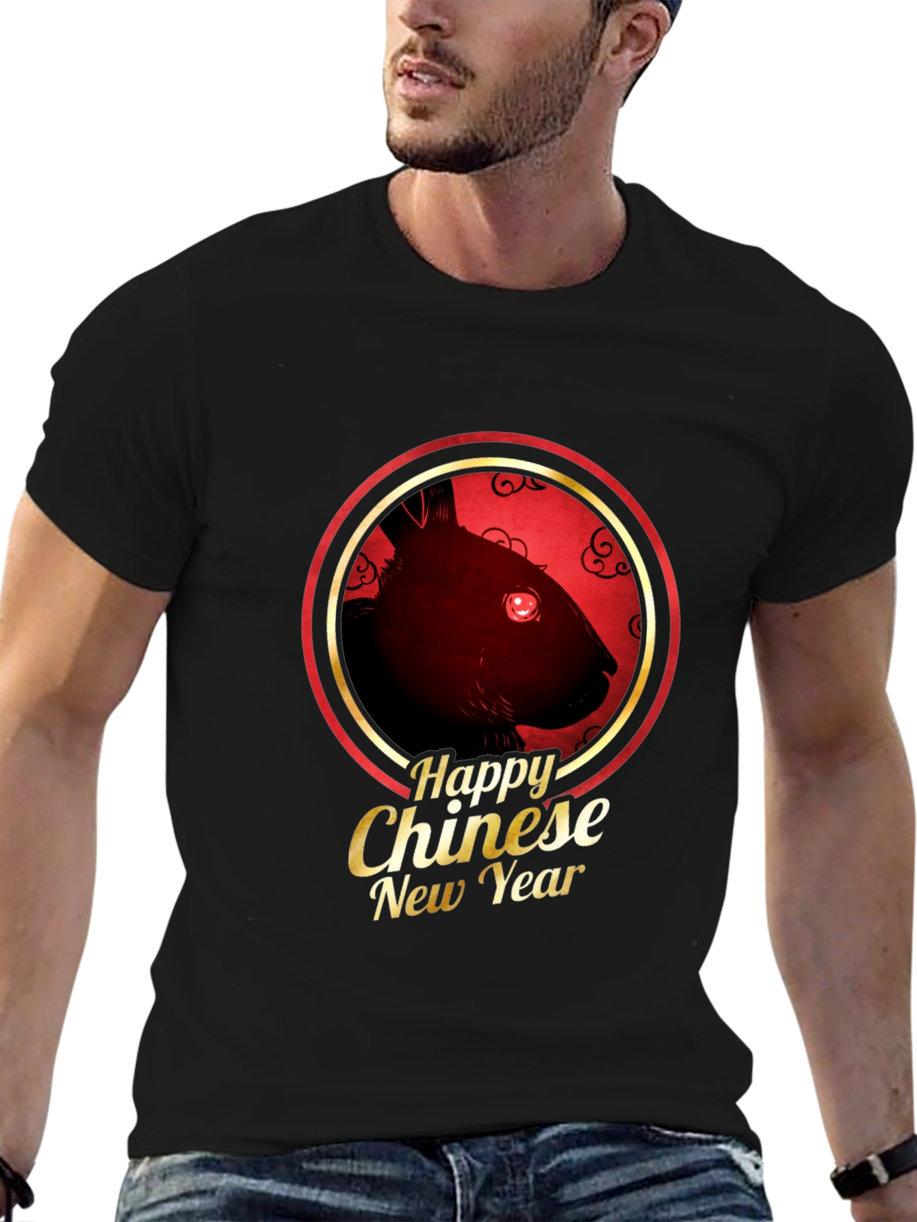 Chinese New Year Rat Graphic T-Shirt