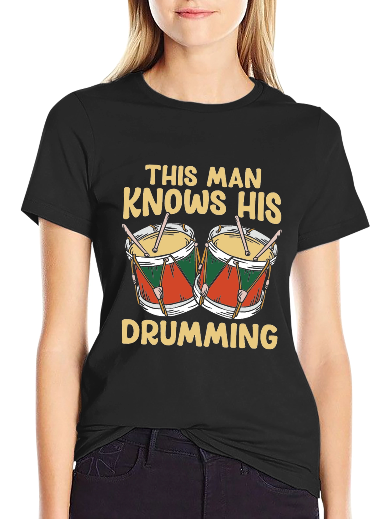 Drumming T-Shirt - This Man Knows His Drumming