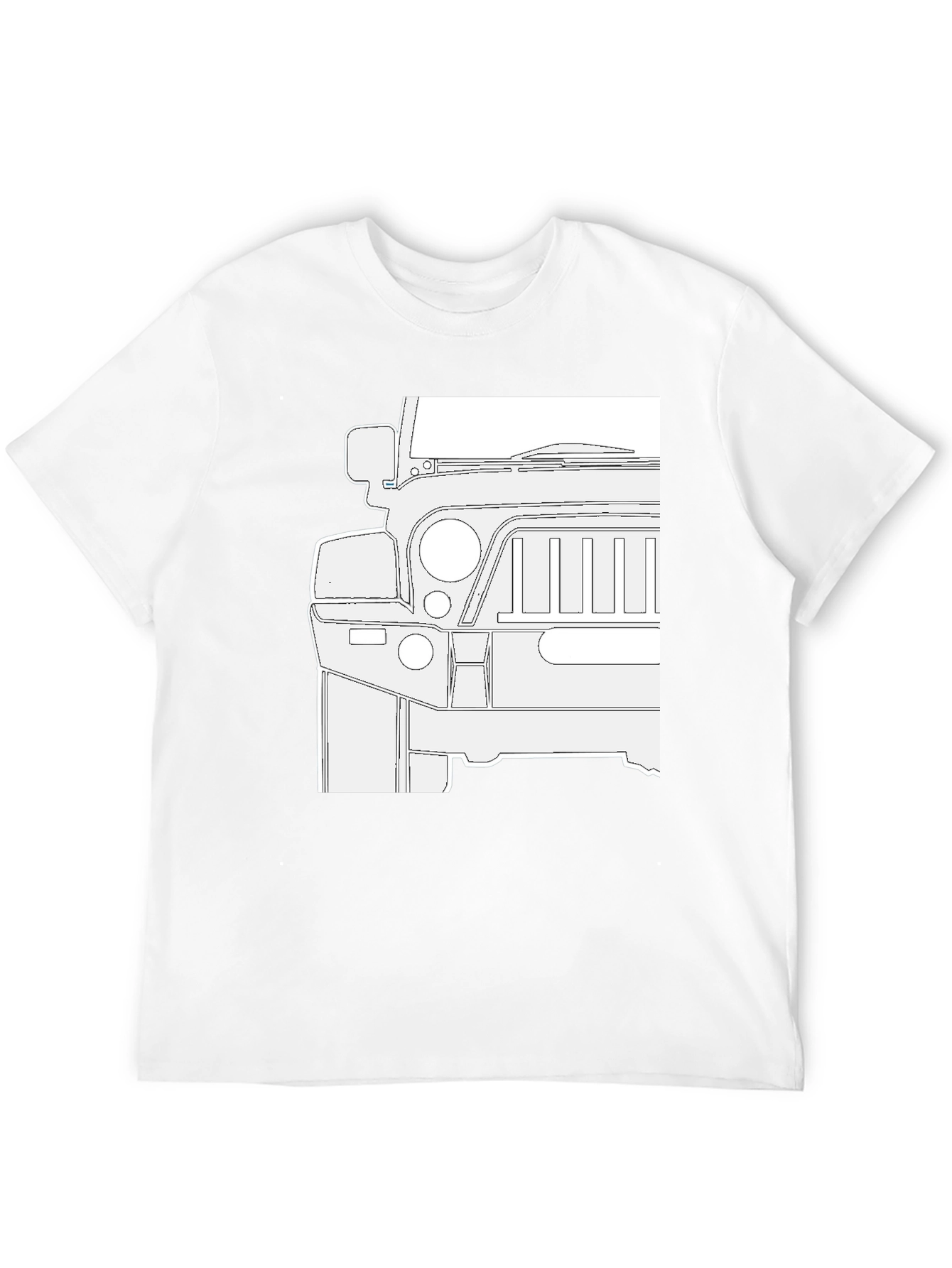 Jeep Outline Graphic Black T-Shirt