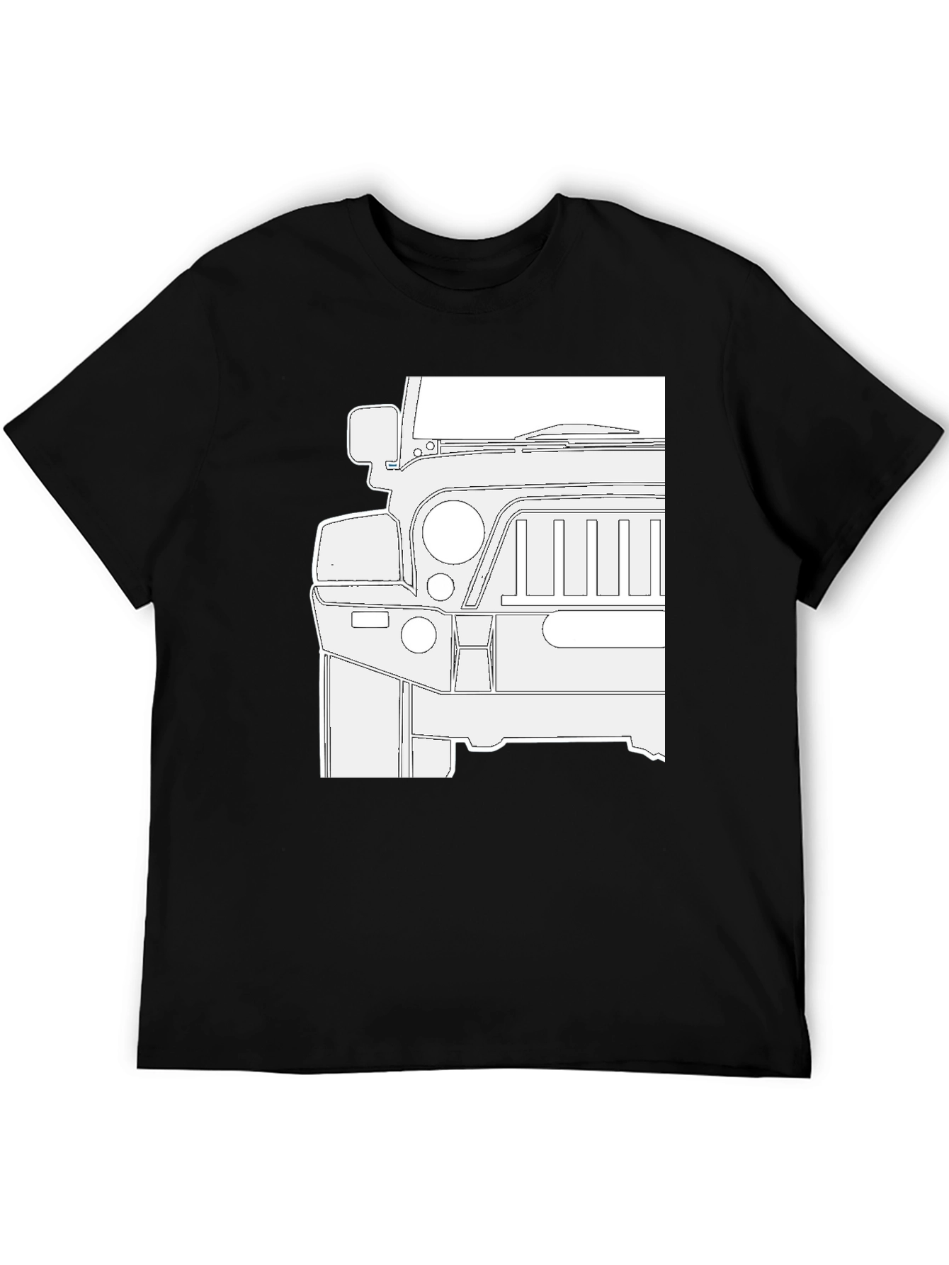 Jeep Outline Graphic Black T-Shirt