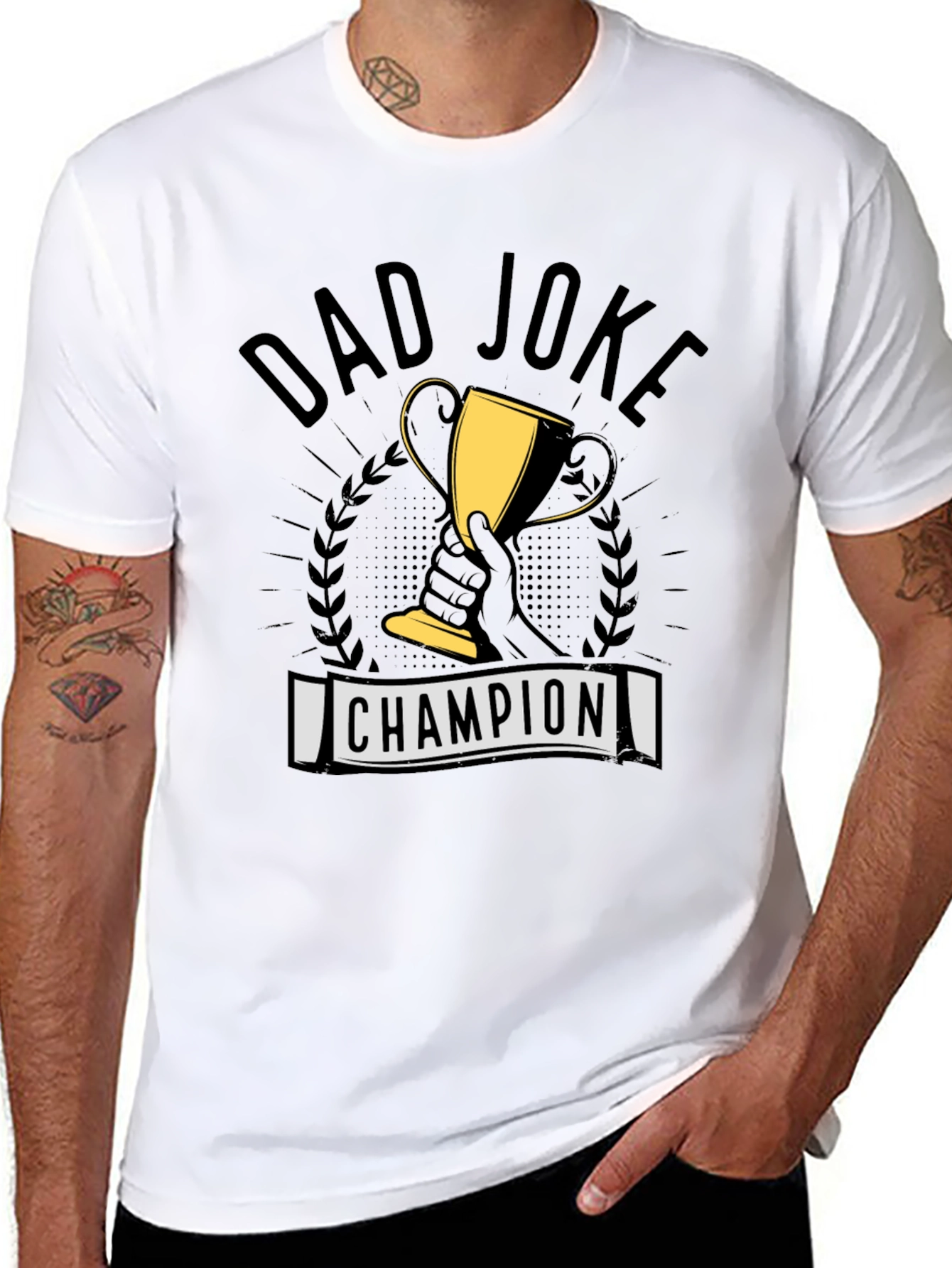 Dad Joke Champion T-Shirt Funny Gift