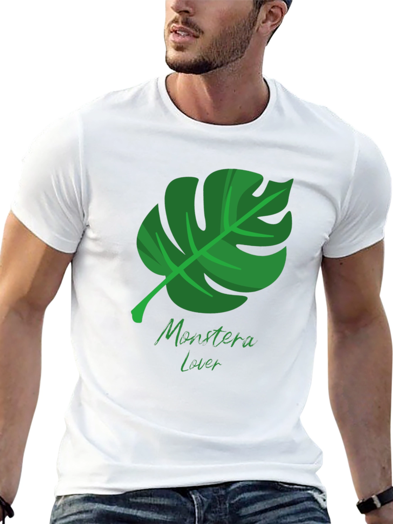 Monstera Lover T-Shirt - Tropical Leaf Design