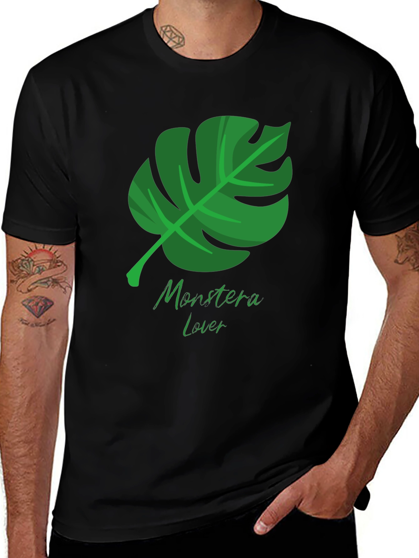 Monstera Lover T-Shirt - Tropical Leaf Design