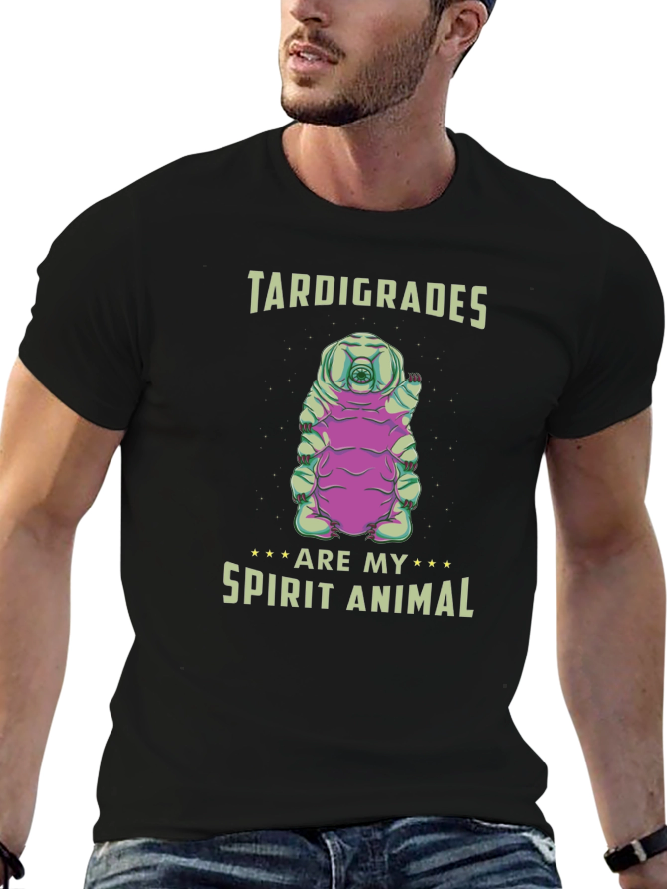 Tardigrades Are My Spirit Animal Black T-Shirt