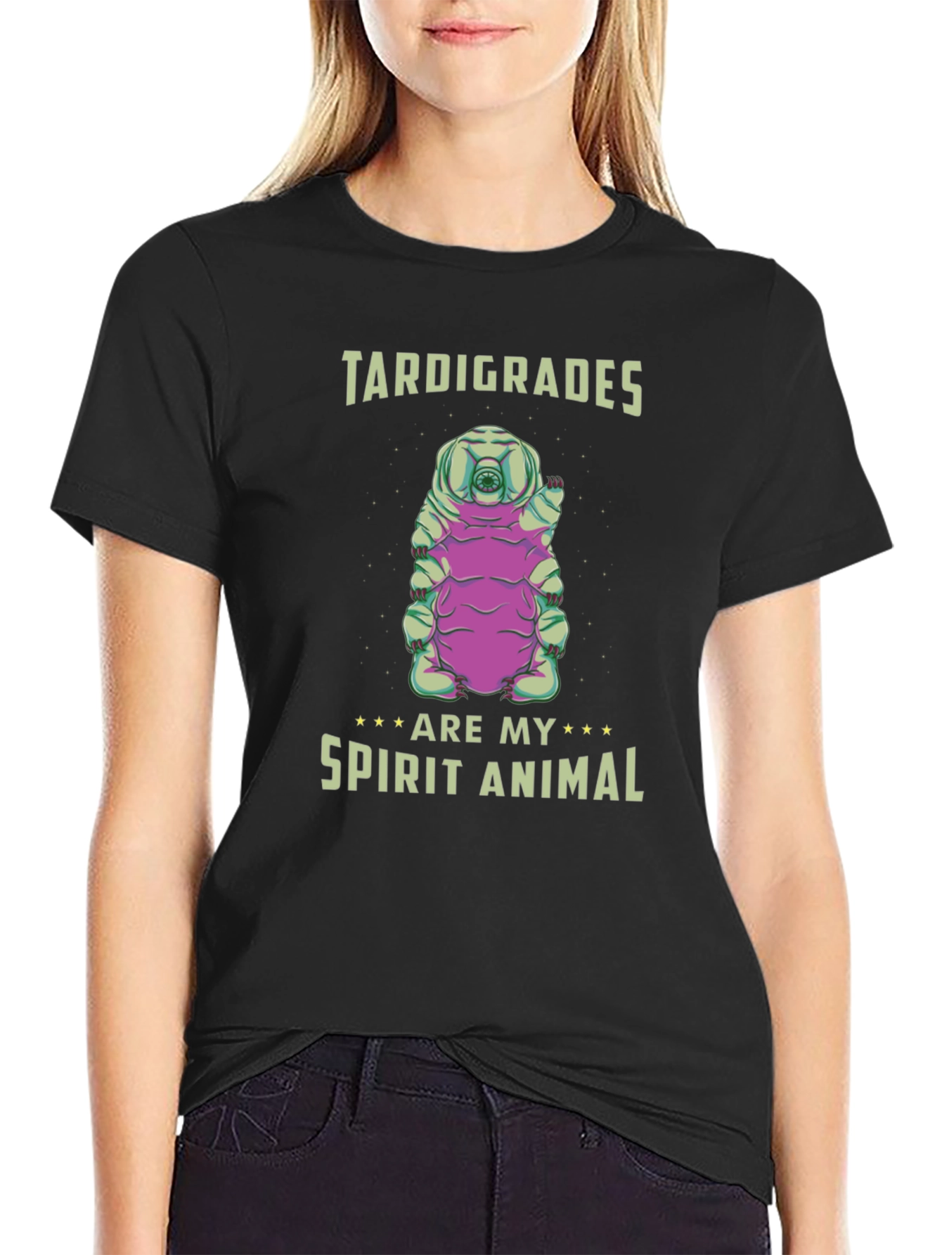 Tardigrades Are My Spirit Animal Black T-Shirt