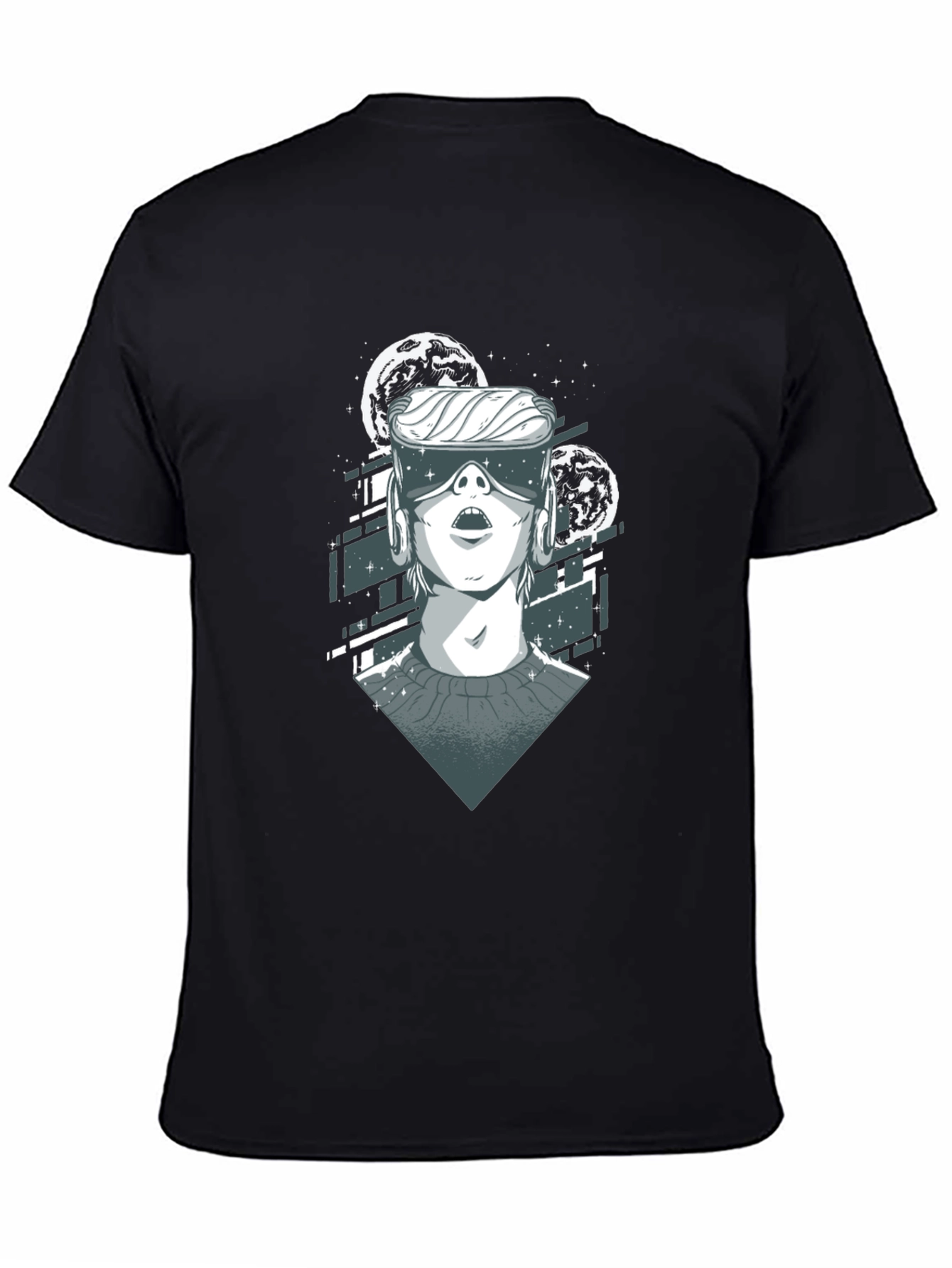 VR World T-Shirt - Black Graphic Tee