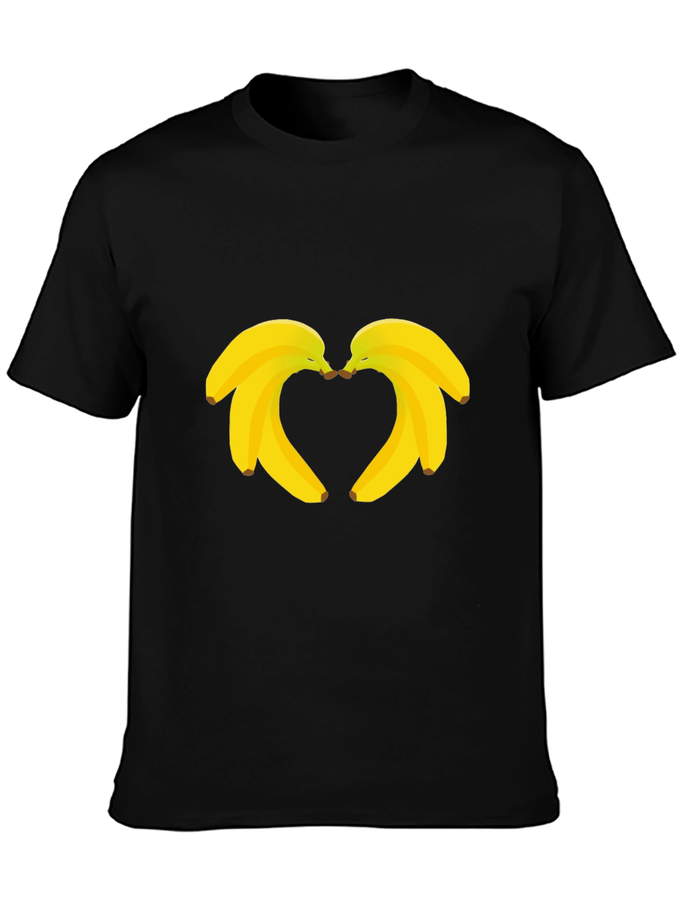 Banana Heart T-Shirt - Funny Fruit Graphic Tee
