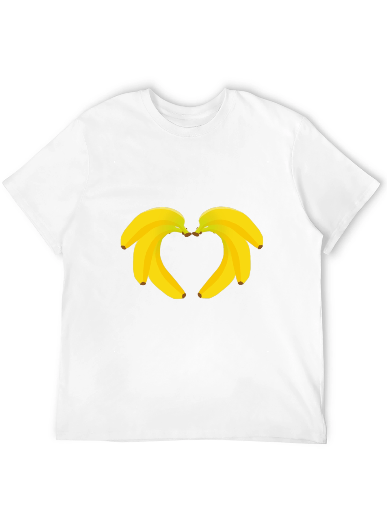 Banana Heart T-Shirt - Funny Fruit Graphic Tee