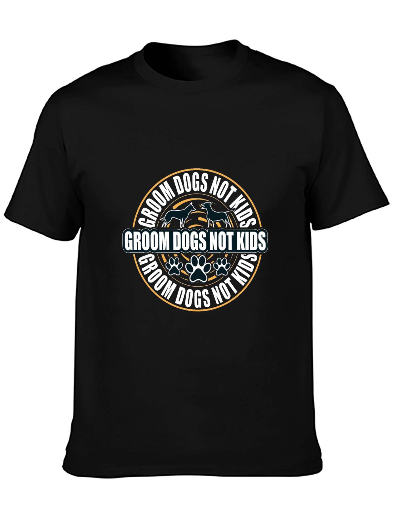 Groom Dogs Not Kids Graphic Tee