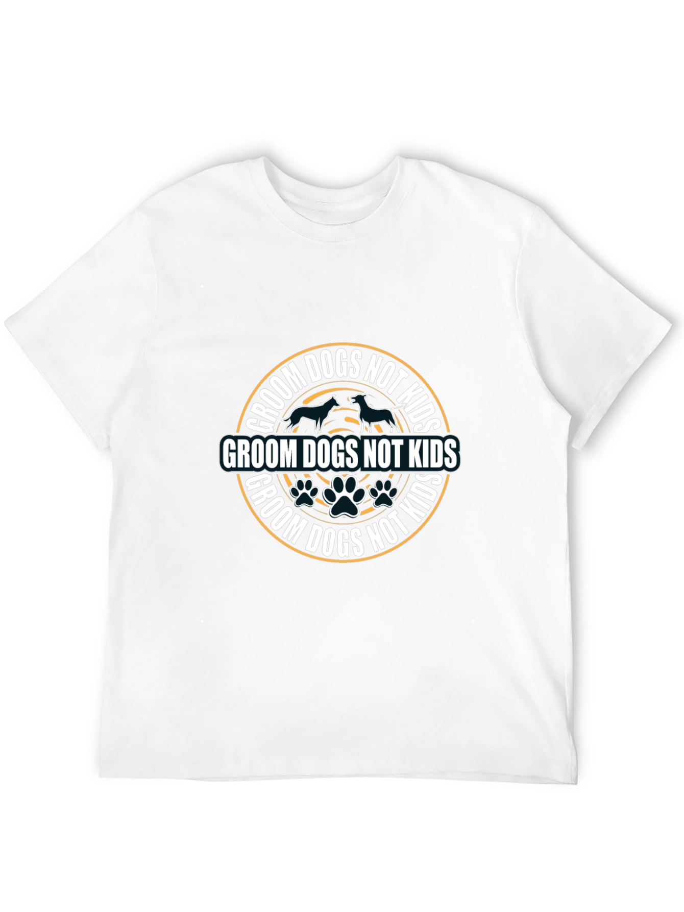 Groom Dogs Not Kids Graphic Tee