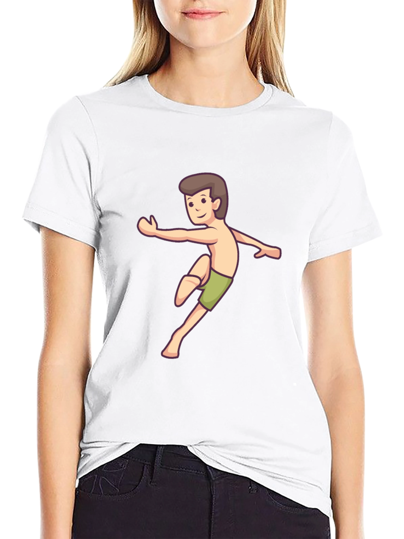 Martial Arts Kid Graphic Black T-Shirt