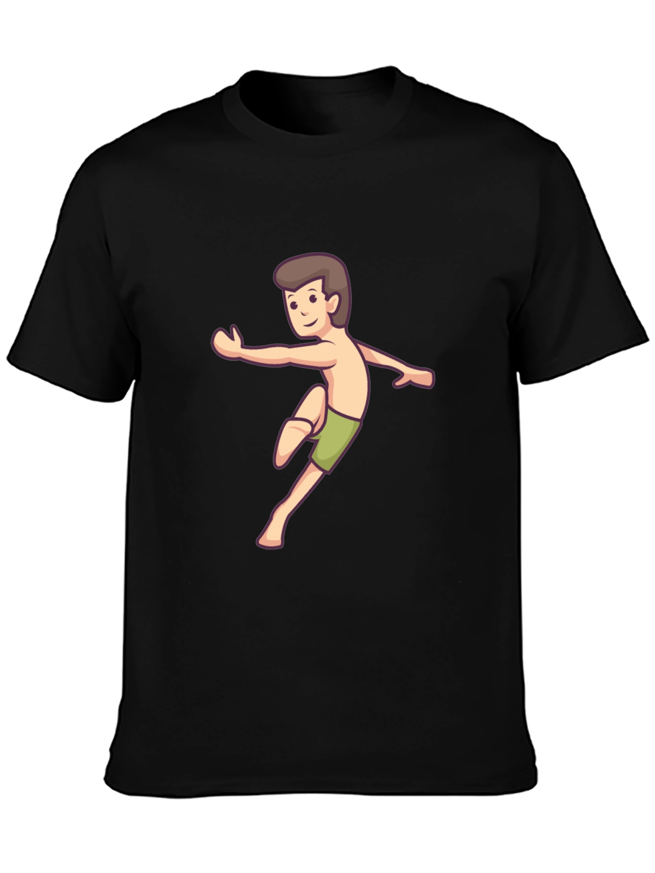Martial Arts Kid Graphic Black T-Shirt
