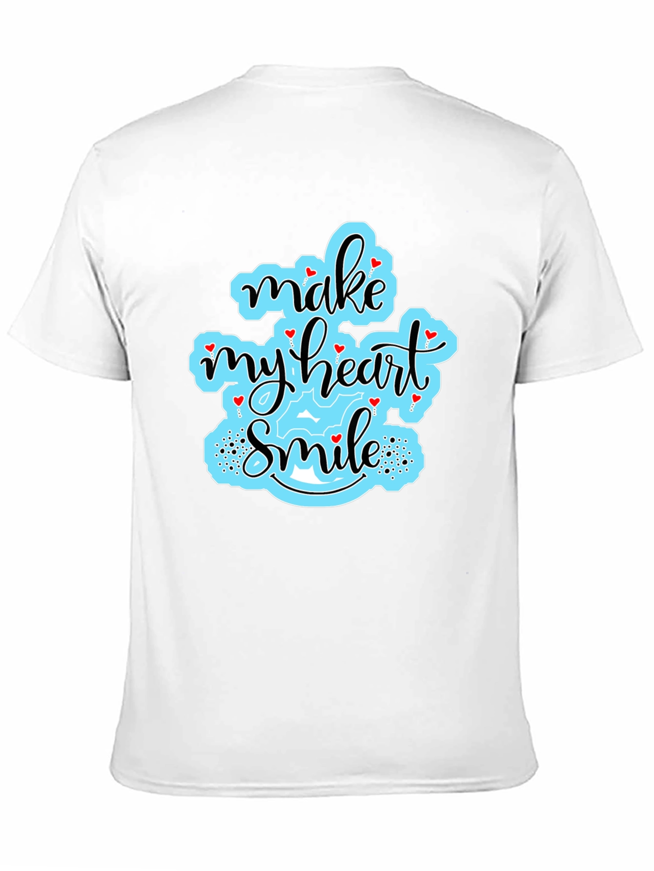 Make My Heart Smile Black T-Shirt