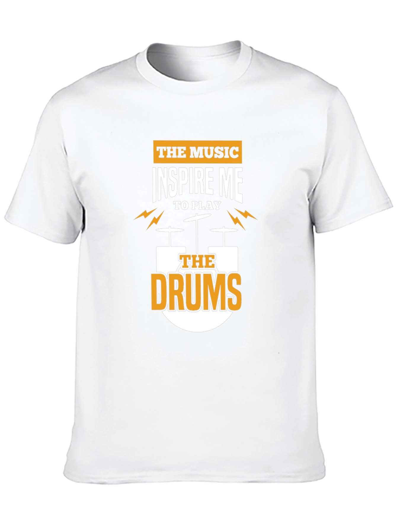 Inspire Me Drums Graphic T-Shirt - Black