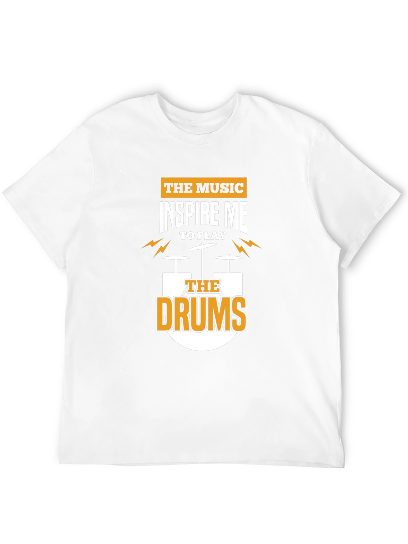 Inspire Me Drums Graphic T-Shirt - Black