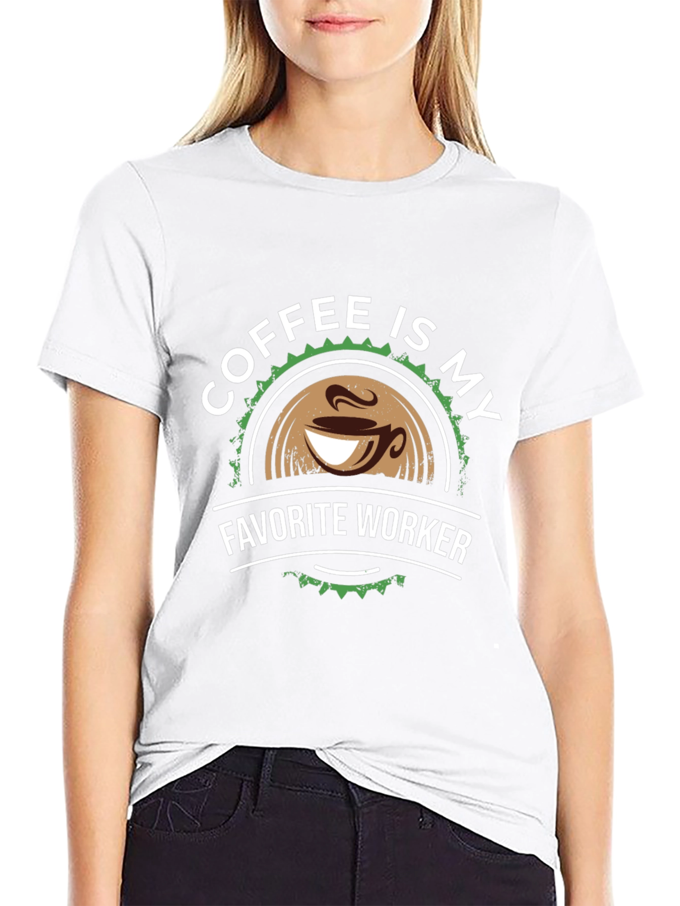Coffee Is My Favorite Worker Graphic T-Shirt