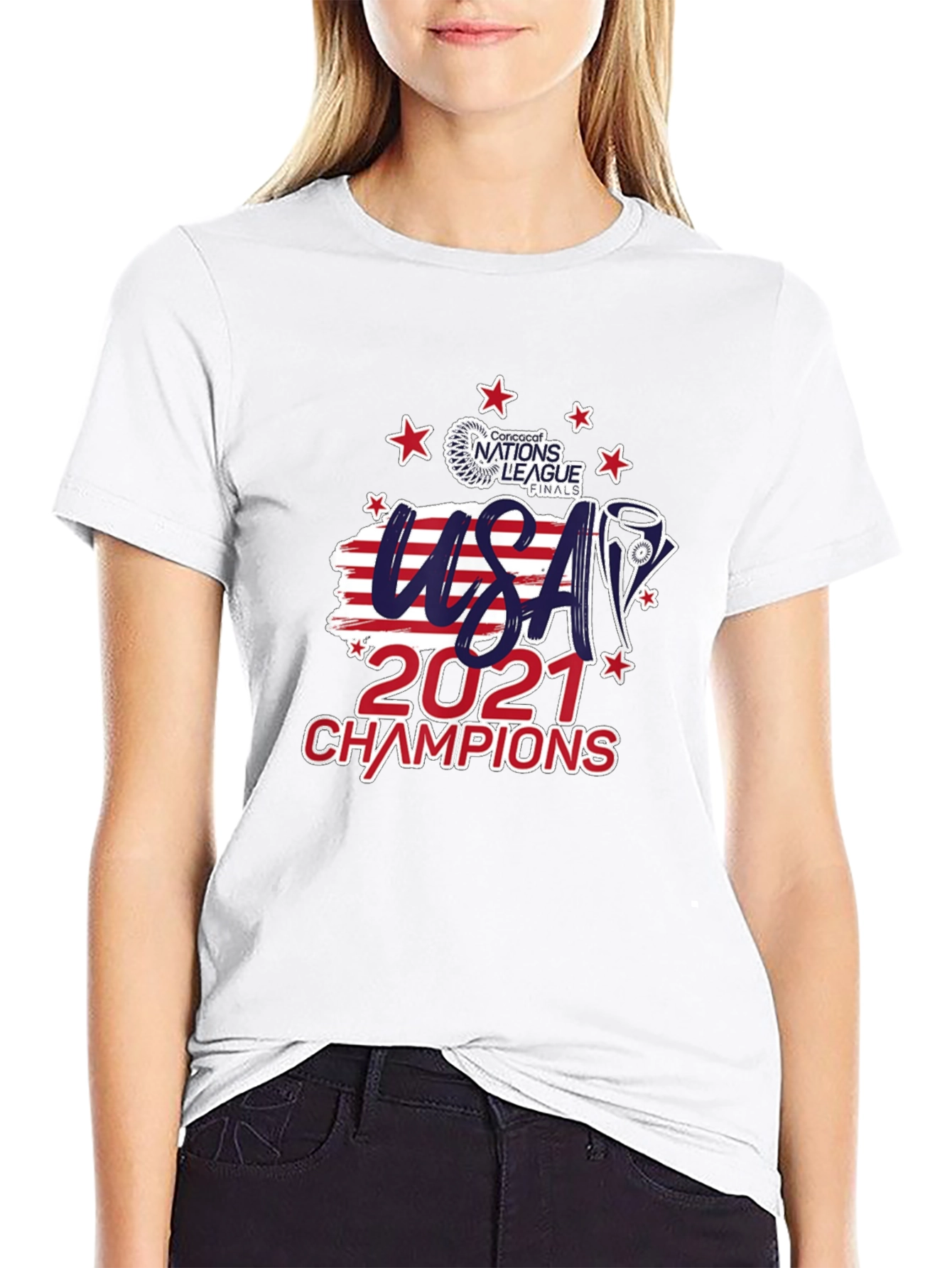 USA 2021 Champions Graphic Tee - Black