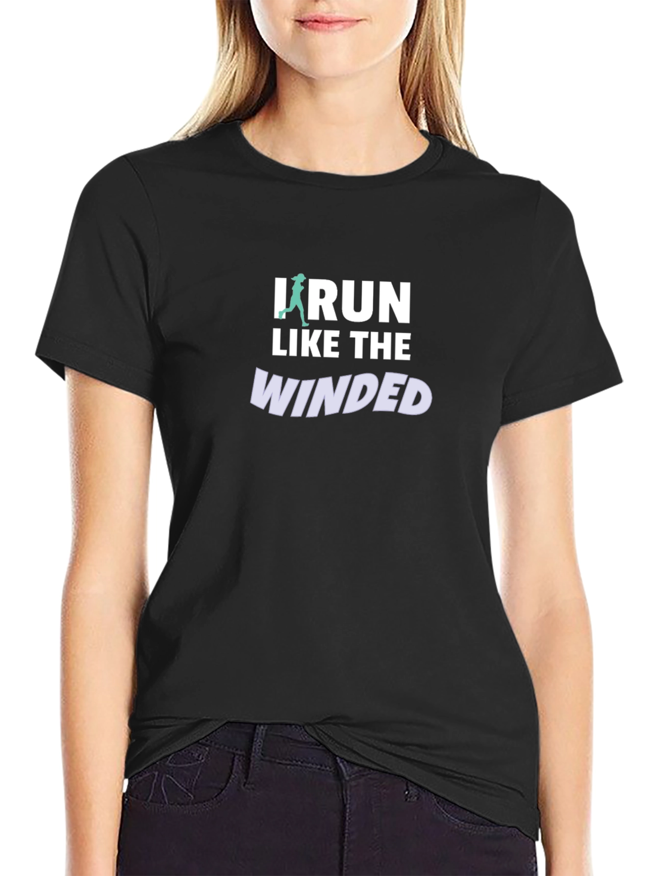 I Run Like the Winded Graphic Tee - Black