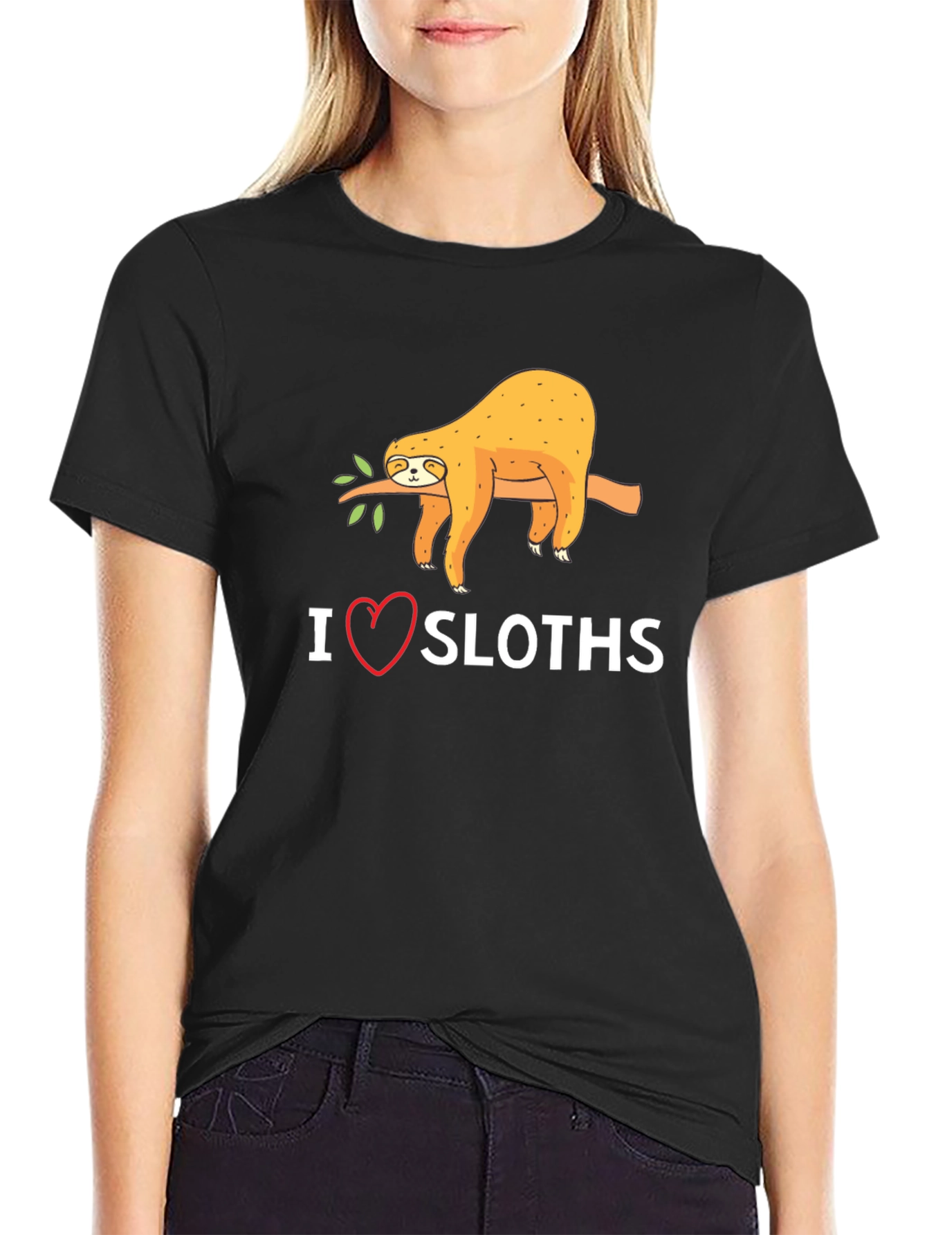 I Heart Sloths Graphic T-Shirt - Unisex Casual Tee