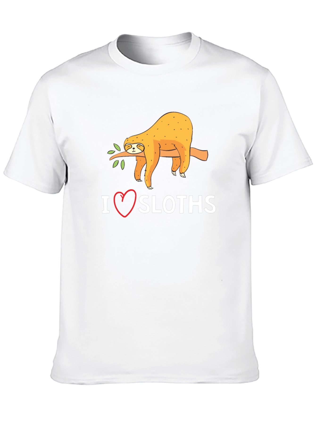 I Heart Sloths Graphic T-Shirt - Unisex Casual Tee