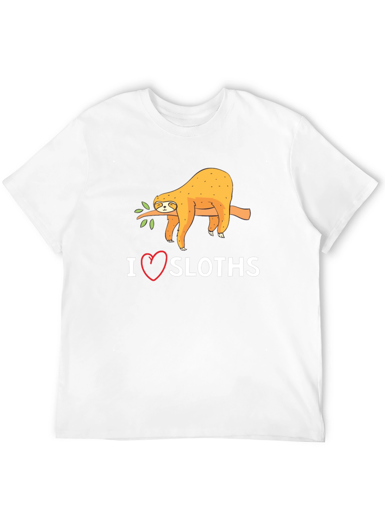 I Heart Sloths Graphic T-Shirt - Unisex Casual Tee