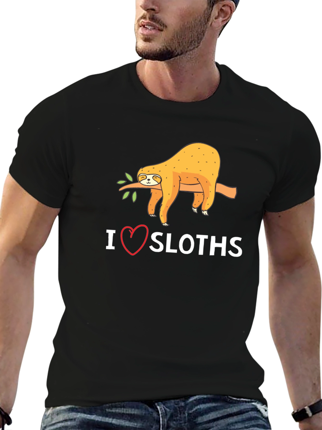 I Heart Sloths Graphic T-Shirt - Unisex Casual Tee