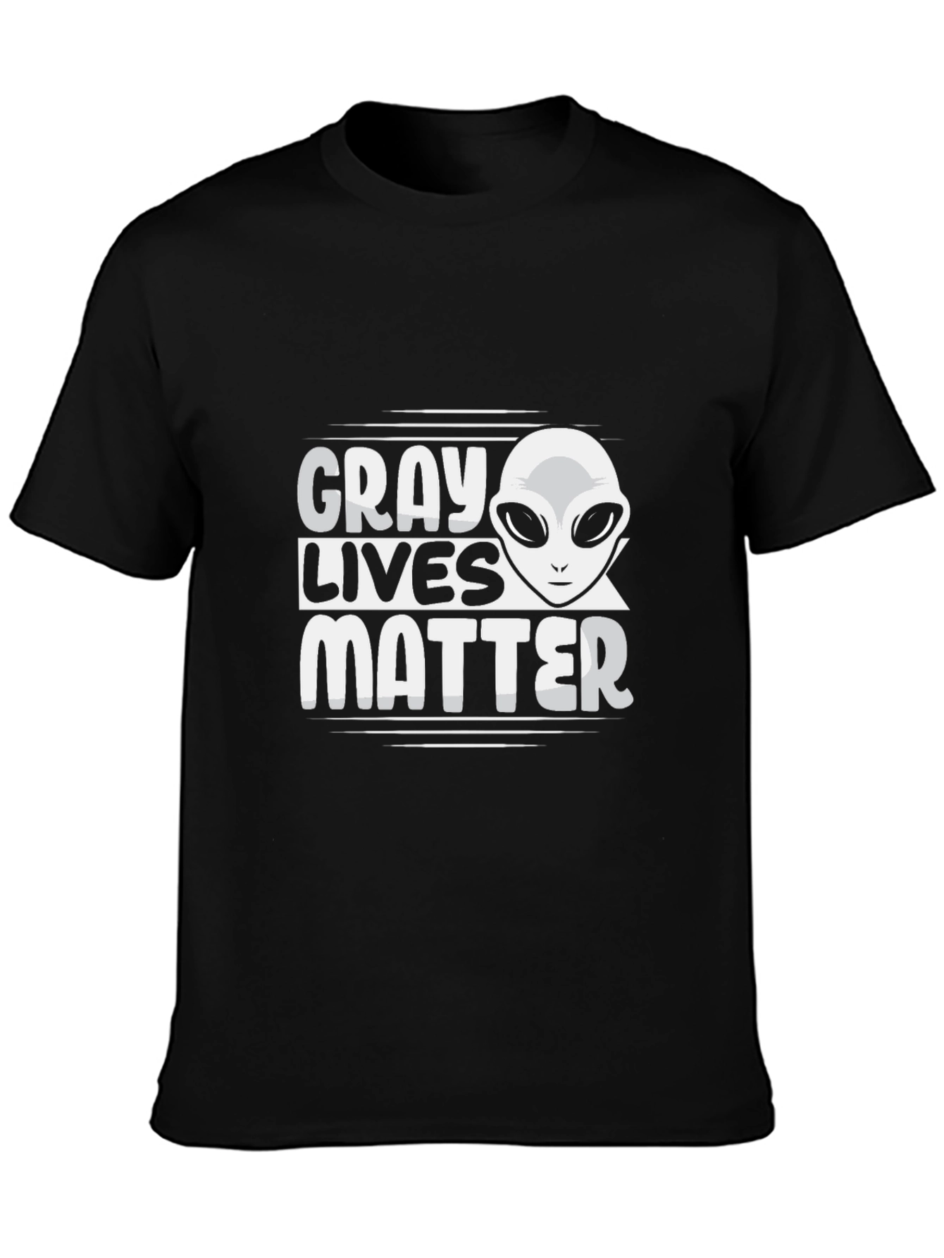 Gray Lives Matter Graphic T-Shirt