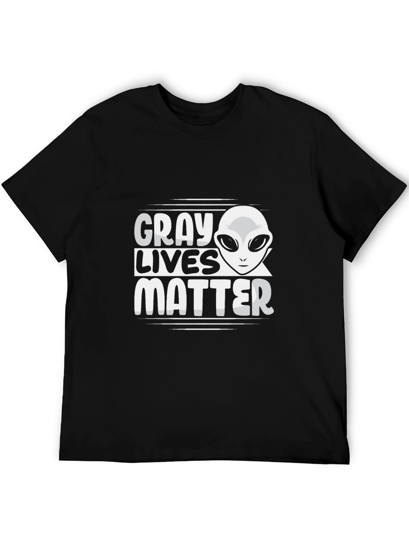 Gray Lives Matter Graphic T-Shirt
