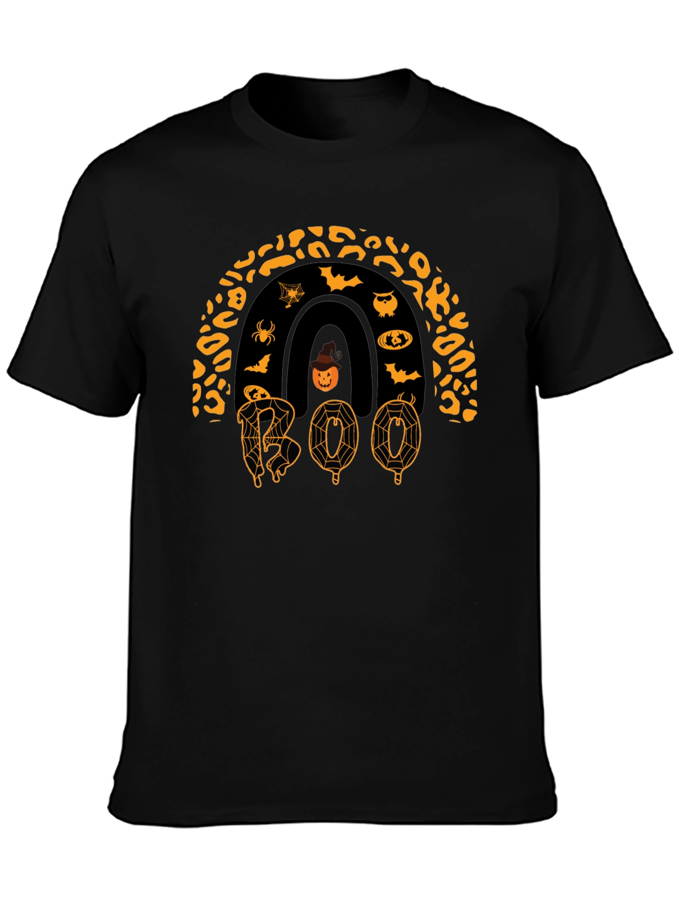 Halloween Rainbow BOO Graphic T-Shirt