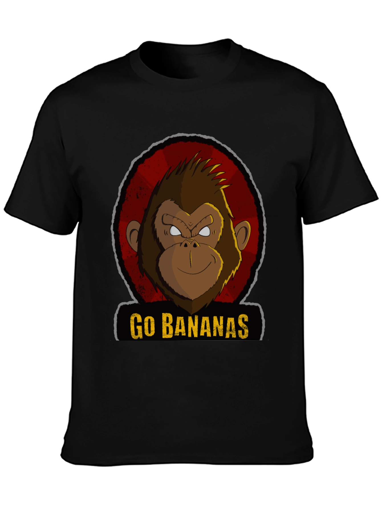 Go Bananas Monkey Graphic Tee - Black