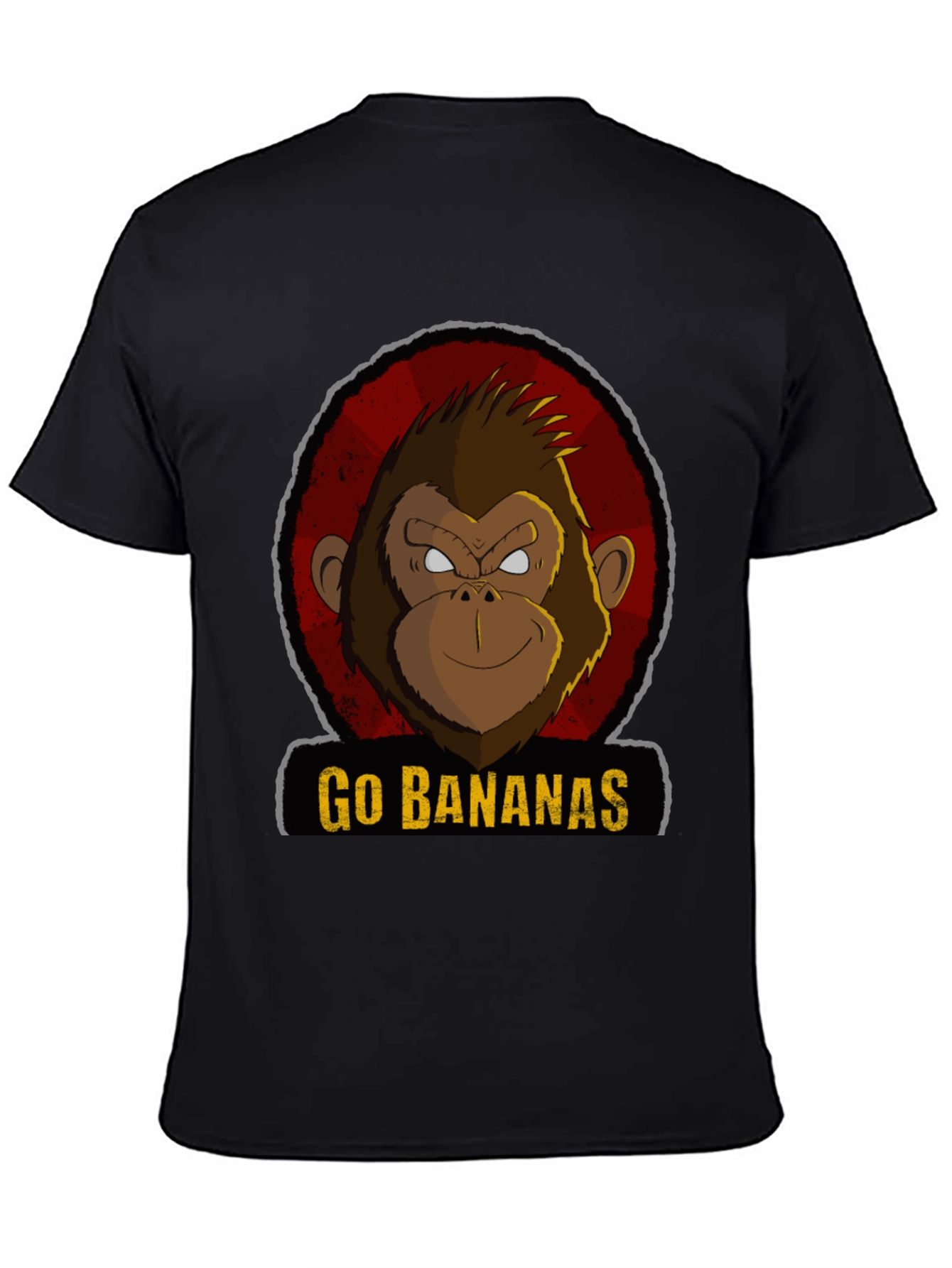 Go Bananas Monkey Graphic Tee - Black