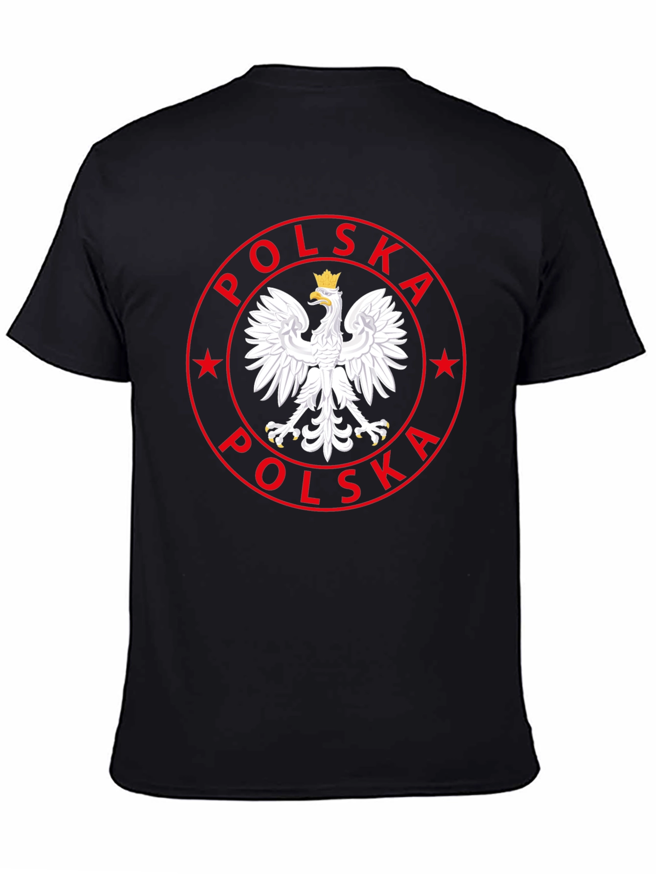 Poland Eagle Emblem Black T-Shirt
