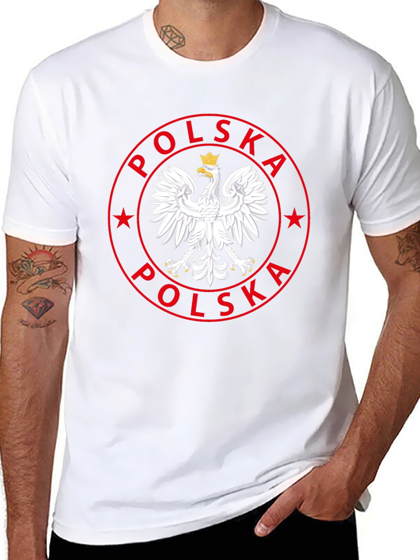 Poland Eagle Emblem Black T-Shirt