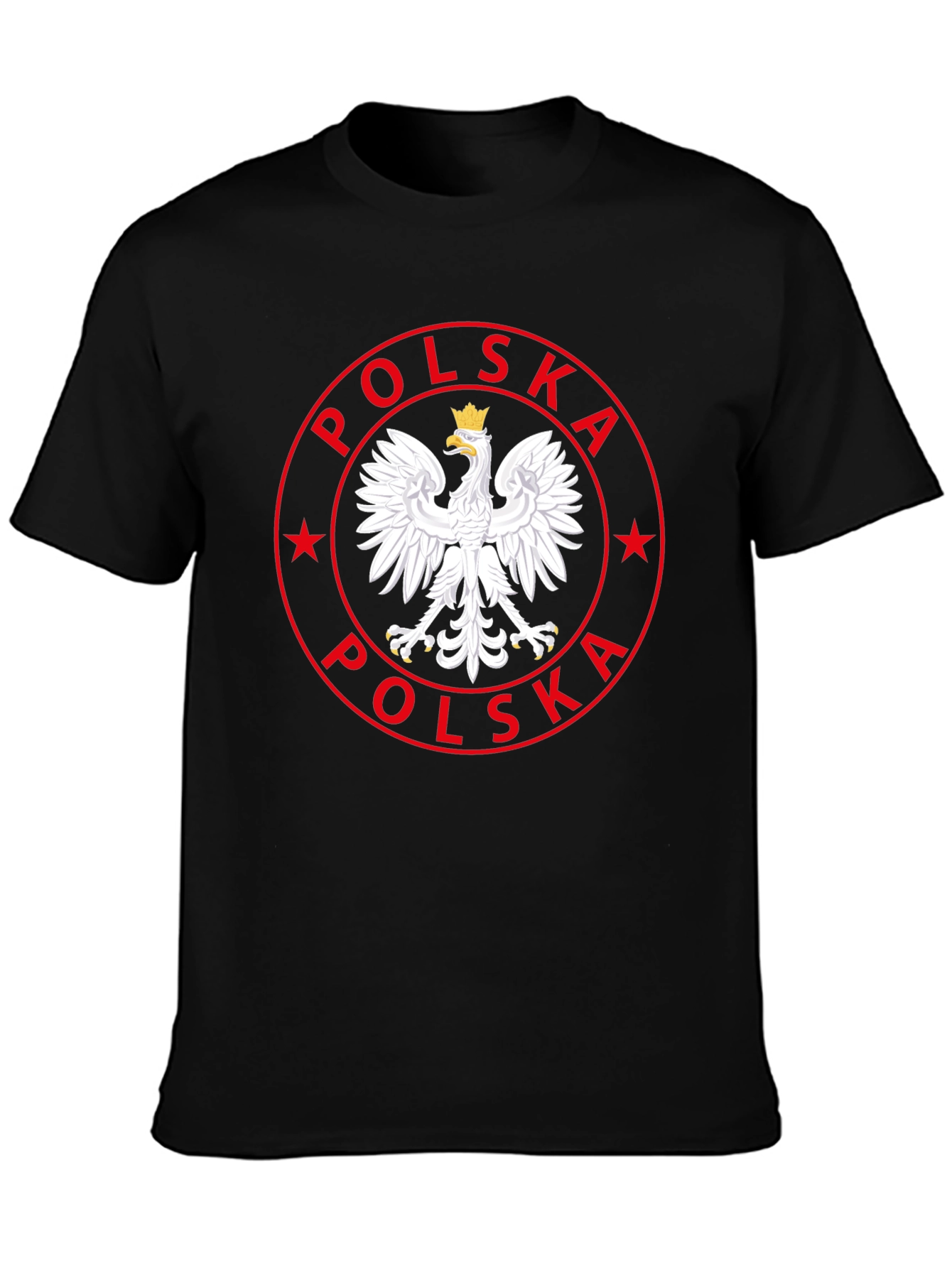 Poland Eagle Emblem Black T-Shirt