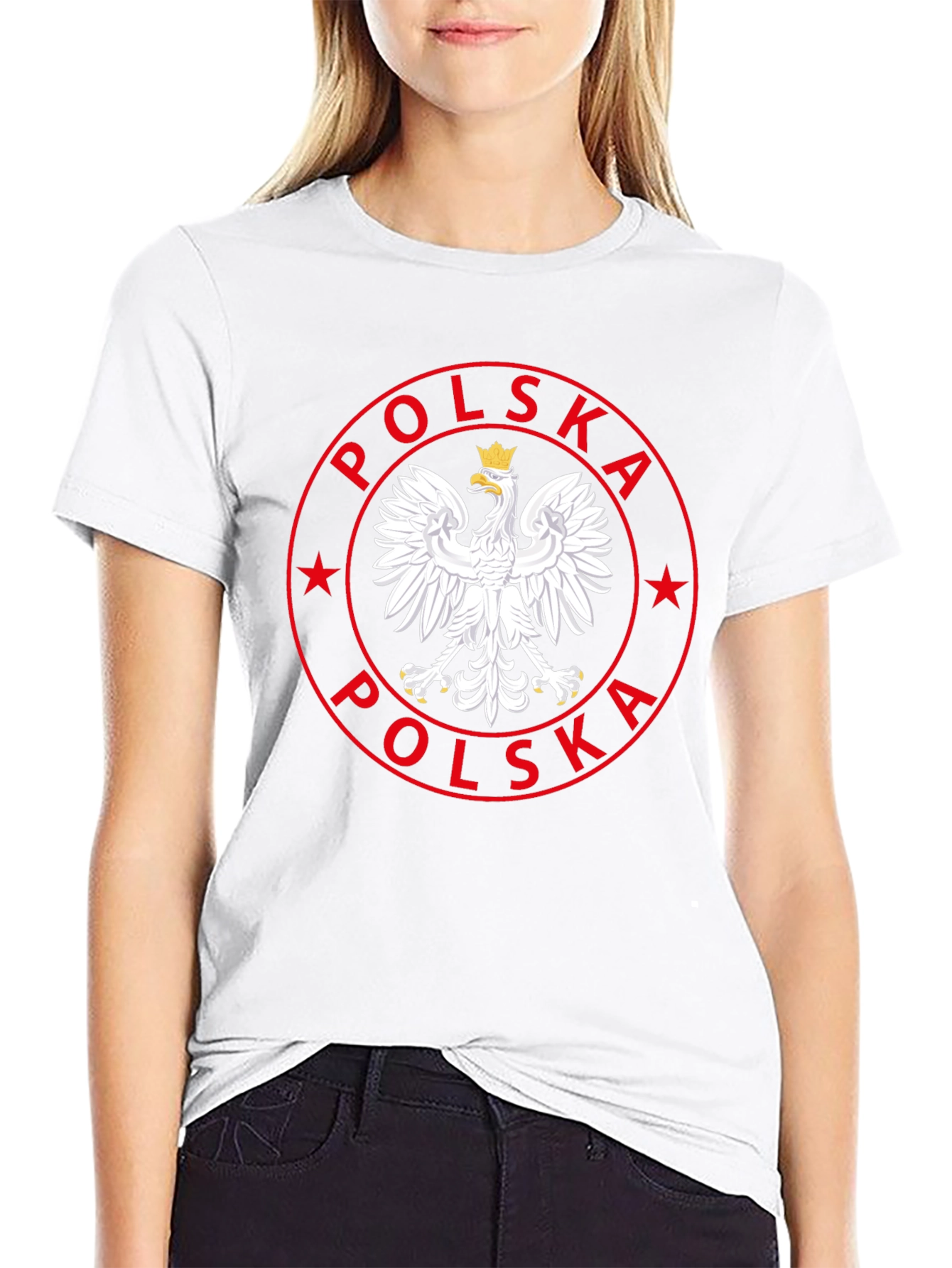 Poland Eagle Emblem Black T-Shirt